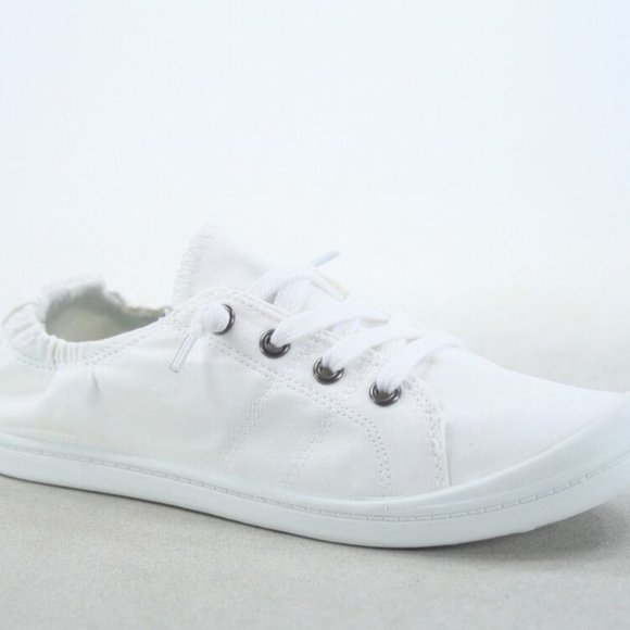 NEW Women's Causal Slip On Lace Up Look Conform Sneaker Shoes - Picture 7 of 16